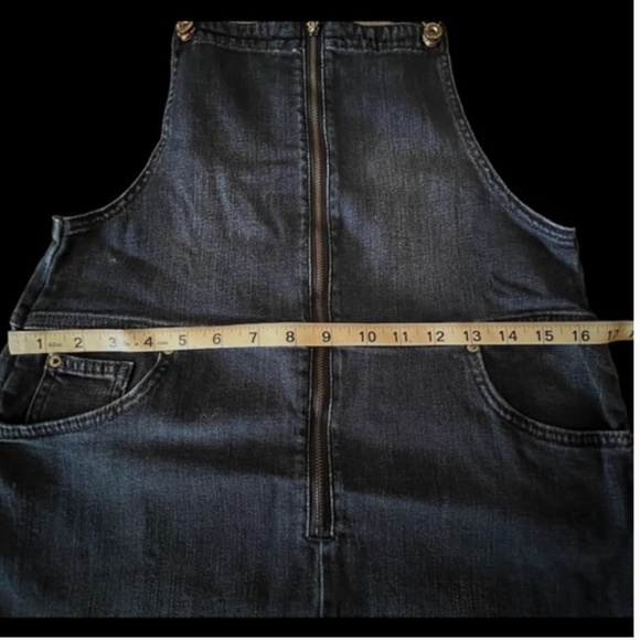 Jean/Denim Overall Dress - Picture 2 of 7
